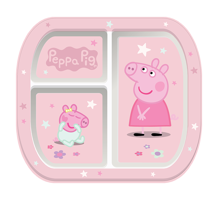 Peppa Pig Family Divider Plate